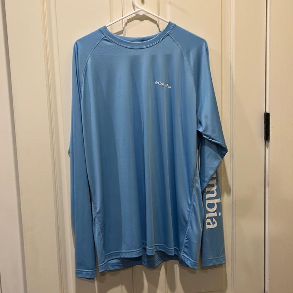 Columbia Men's Sun Protection Long Sleeve Performance Material Shirt Size Large